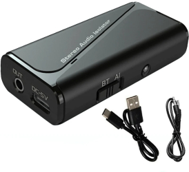 Adaptor Audio Bluetooth 2 in 1 Techstar M29 Versiune 5.4 Izolator de Zgomot Anti-interferenta Sunet Clar Compatibil cu Jack 3.5mm Sist 