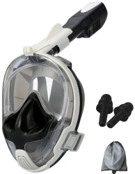 Masca scuba diving/ snorkeling full face Zola® 1 tub Ani-Fog suport pentru camera supapa anti-aburire si golire sistem dry top pri 