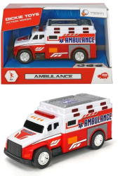 Ambulanta cu lumini si sunete 15 cm Simba 