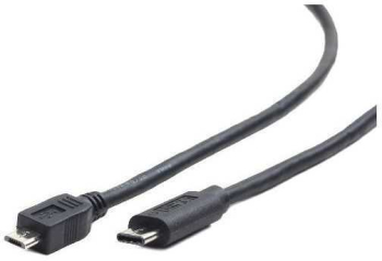 Cablu USB2.0 B micro mufa - USB type C mufa 1m negru PVC GEMBIRD CCP-USB2-MBMCM-1M 