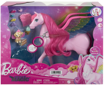 Calut Pegasus Barbie cu accesorii 