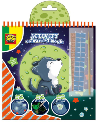 Carte de colorat 3 in 1 pentru copii cu animale luminiscenta 