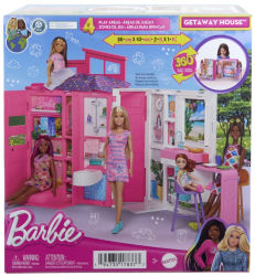 Casa de papusi Barbie pliabila cu 4 zone si accesorii 