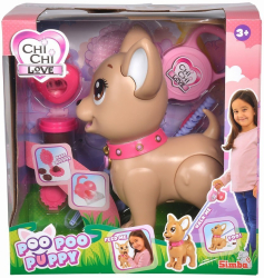 Catelus Chi Chi Love Poo Poo cu accesorii