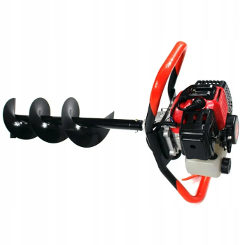 Foreza de pamant Sfreder Motoburghiu cu 3 burghie incluse 100 mm 150 mm 200 mm 6.3Cp o extensie de 500 mm 