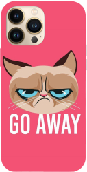 Husa compatibila cu Apple iPhone 11 Pro Max model Go away Grumpy Cat Silicon TPU Viceversa 