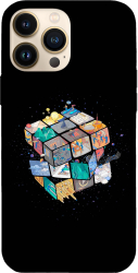 Husa compatibila cu Apple iPhone 11 Pro Max model Rubiks Cube 3D Silicon TPU Viceversa 