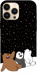 Husa compatibila cu Apple iPhone 12 / iPhone 12 Pro Viceversa model Look at these stars We bare bears Silicon TPU 
