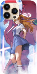 Husa compatibila cu Apple iPhone 12 Mini model EVA Unit 02 Asuka Evangelion Silicon TPU Viceversa 