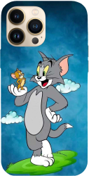 Husa compatibila cu Apple iPhone 12 Mini model Tom And Jerry Friends Silicon TPU Viceversa 