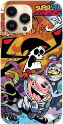 Husa compatibila cu Apple iPhone 13 model The Grim Adventures of Billy and Mandy Silicon TPU Viceversa 