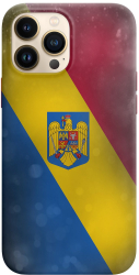 Husa compatibila cu Apple iphone 13 Pro model Romania Flag Silicon Tpu Viceversa 