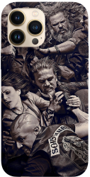 Husa compatibila cu Apple iPhone 14 Plus model Sons of Anarchy cast Silicon TPU Viceversa 