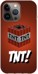 Husa compatibila cu Apple iPhone 14 Pro Max model TNT Minecraft Silicon TPU Viceversa 