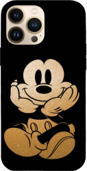 Husa compatibila cu Apple iPhone 15 model Glitter Mickey Mouse Silicon TPU Viceversa