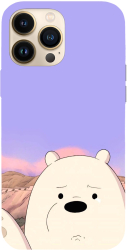 Husa compatibila cu Apple iPhone 15 Plus model Ice panda We Bare Bears Silicon TPU Viceversa 