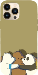 Husa compatibila cu Apple iPhone 15 Plus Viceversa model Bear hug We bare bears Silicon TPU 