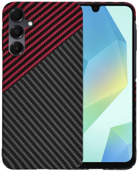 Husa pentru Samsung Galaxy A16 4G / A16 5G - Techsuit Carbonite FiberShell - Red Vortex 