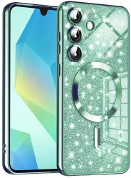 Husa pentru Samsung Galaxy A16 4G / A16 5G - Techsuit Luxury Glitter MagSafe - Light Green 
