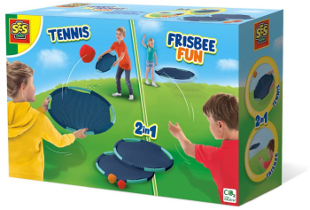 Joc de exterior pentru copii 2 in 1 - Tenis si frisbee 