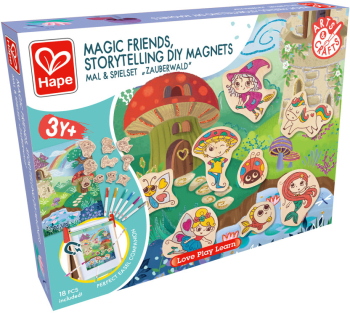Kit de creat magneti tematica Fantasy pentru copii 17 piese 