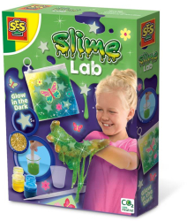 Laborator de slime fosforescent cu sclipici si forme pentru copii 