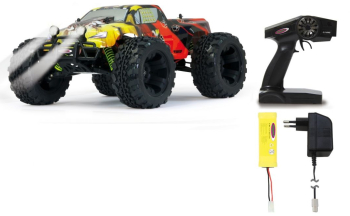 Masina RC cu telecomanda Tiger Monstertruck / Viteza 35 Km/h / Lungime 44.5 cm / Scara 1 10 / 4WD / Lumina LED / 2 4Ghz / RTR / 14+