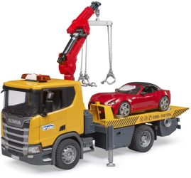 Masina tractare Scania Super 560R cu lumini si sunete Bruder 