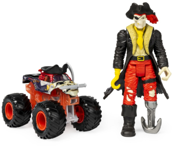 Masinuta Monster Jam - Blestemul piratilor si Capitanul Negru 