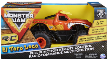 Masinuta Monster Jam El Toro Loco cu telecomanda scara 1 24 