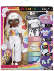 Papusa cu ochi verzi Rainbow High Watercolor and Create 