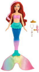 Papusa Disney Princess sirena Ariel culori schimbatoare 
