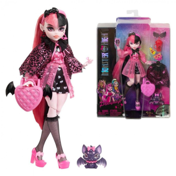 Papusa Monster High Draculaura cu animalut si accesorii 