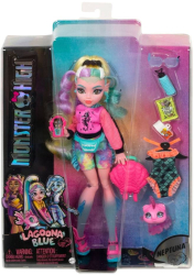 Papusa Monster High Lagoona Blue cu animalut si accesorii 
