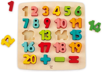 Puzzle matematica Chunky Hape 4 piese