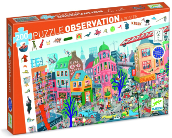 Puzzle observatie Orasul Djeco 200 piese 