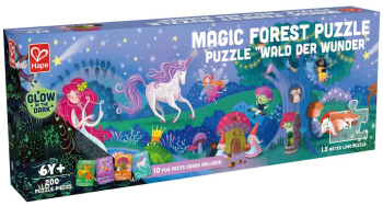 Puzzle pentru copii fosforescent cu Zane 200 piese 1.5m 