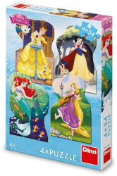 Puzzle Printese 4x54 piese Dino Toys 