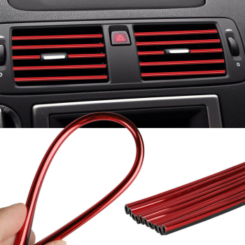 Rola Ornament Auto de tip U pentru muchii sau grila ventilatie 15m liniari culoare Rosie 