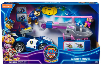 Set 2 vehicule Patrula Catelusilor Mighty Movie 