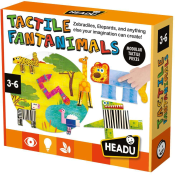 Set cartonase tactile cu animale Headu