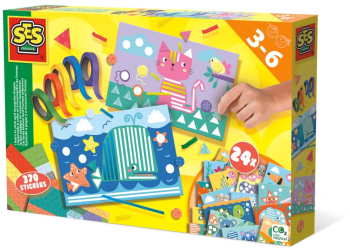 Set creativ copii - Invat sa lipesc si sa recunosc forme 