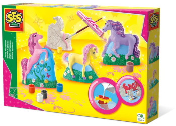 Set creativ mulaj si pictura - Cai 3D 