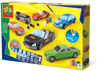 Set creativ mulaj si pictura - Masini 