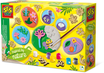Set creativ mulaj si pictura - Relief botanic inspirat din natura 