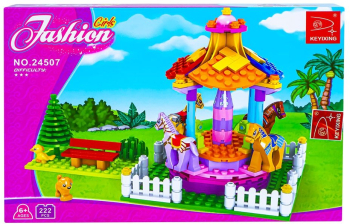 Set cuburi constructie Parc de distractie 222 piese