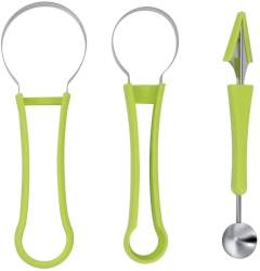 Set de instrumente pentru fructe 4 in 1 pentru decorarea fructelor Gonga® Verde