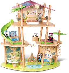 Set de joaca din bambus - Casa Ursilor 25 piese