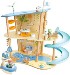 Set de joaca din lemn Hape - Salvarea oceanelor 48 piese 