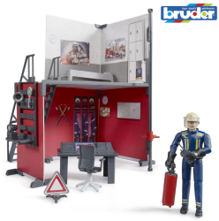 Set de joaca statie de pompieri Bruder 